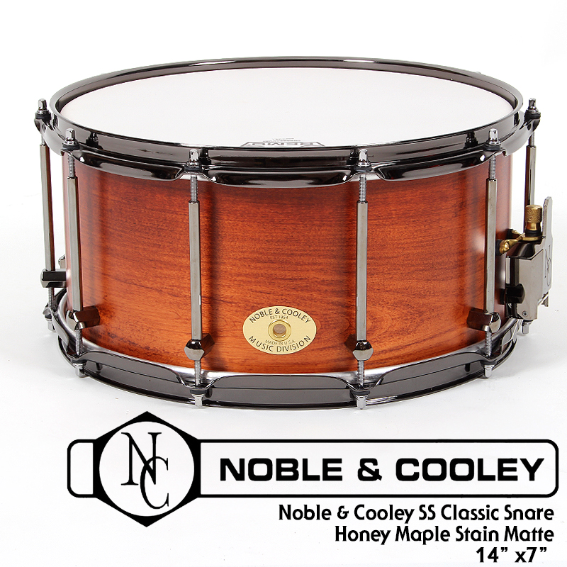 [★드럼채널★] Noble & Cooley SS Classic Maple Snare 14x7" /Maple Stain Matte /FGJB147MMFB